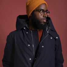 Load image into Gallery viewer, Down Parka in Navy Ripstop Ventile (SIZE 46) - FINAL SALE
